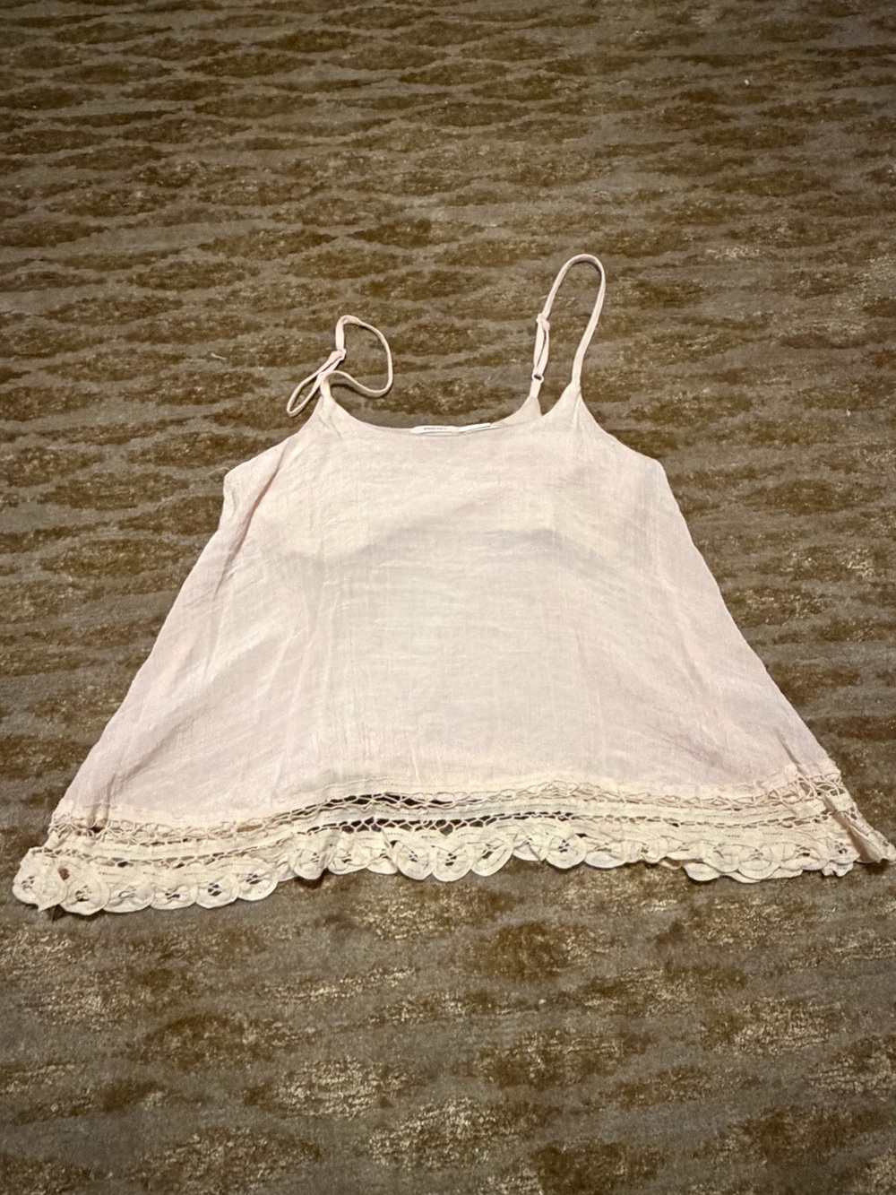 Poetry Light Pink Lace-Trim Women’s Camisole